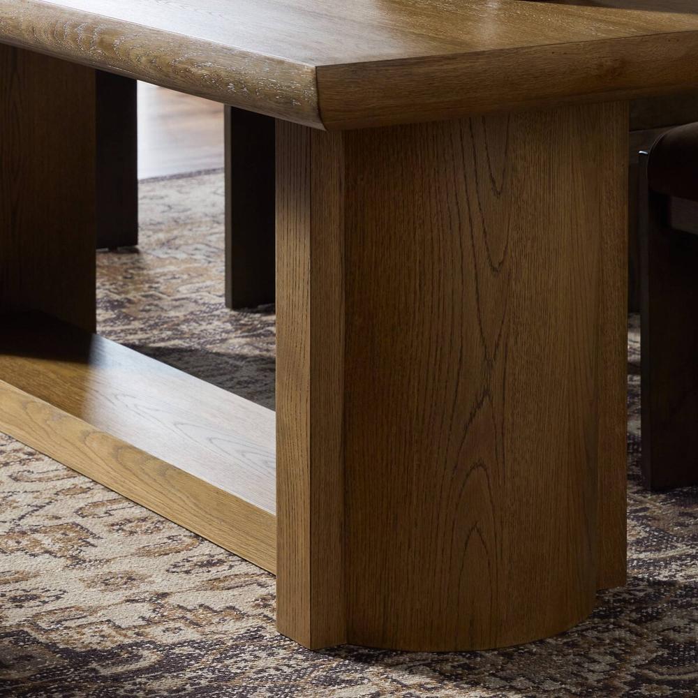 Garrett Dining Table: Amber Oak - Amber Oak Veneer