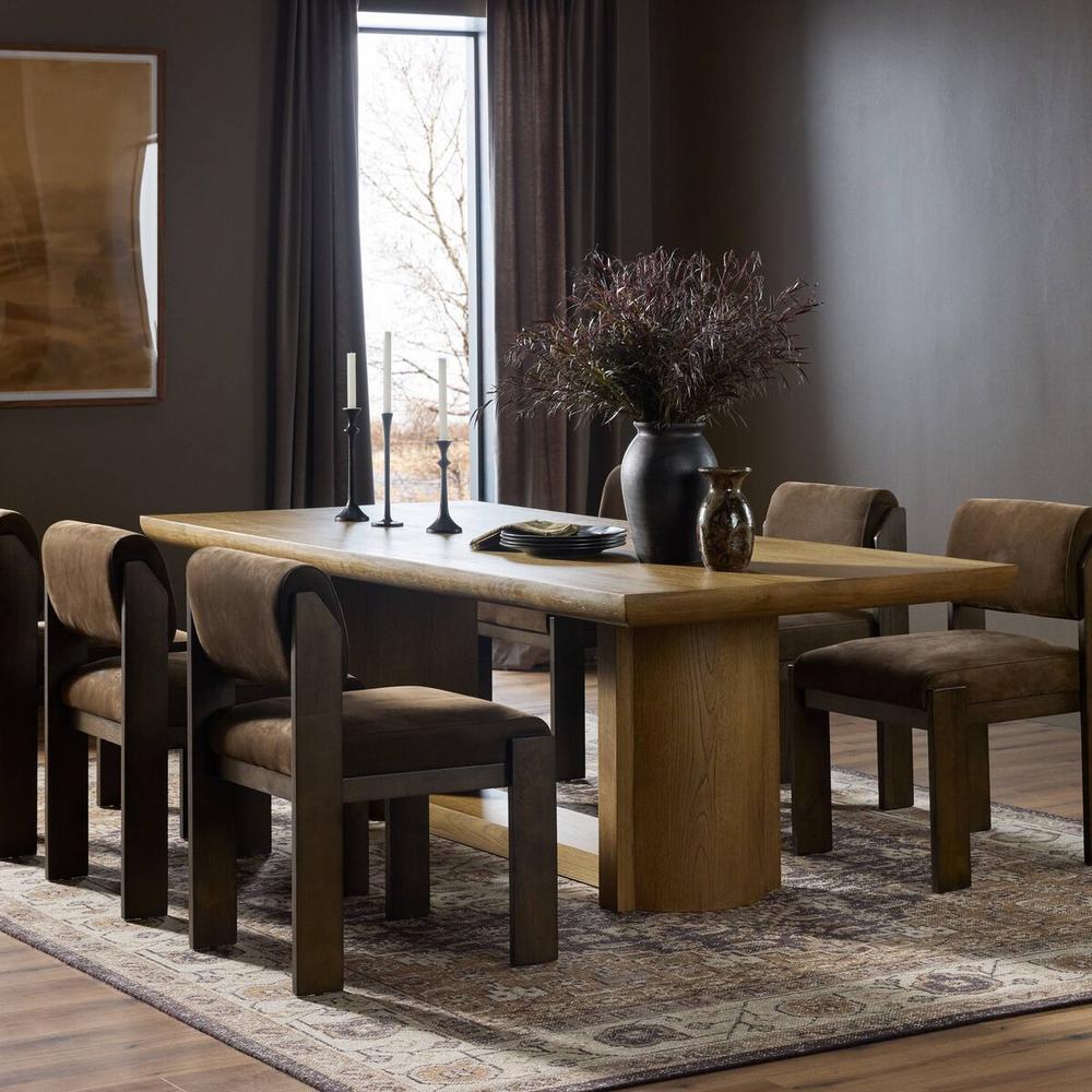 Dining Tables Garrett Dining Table: Amber Oak - Amber Oak Veneer