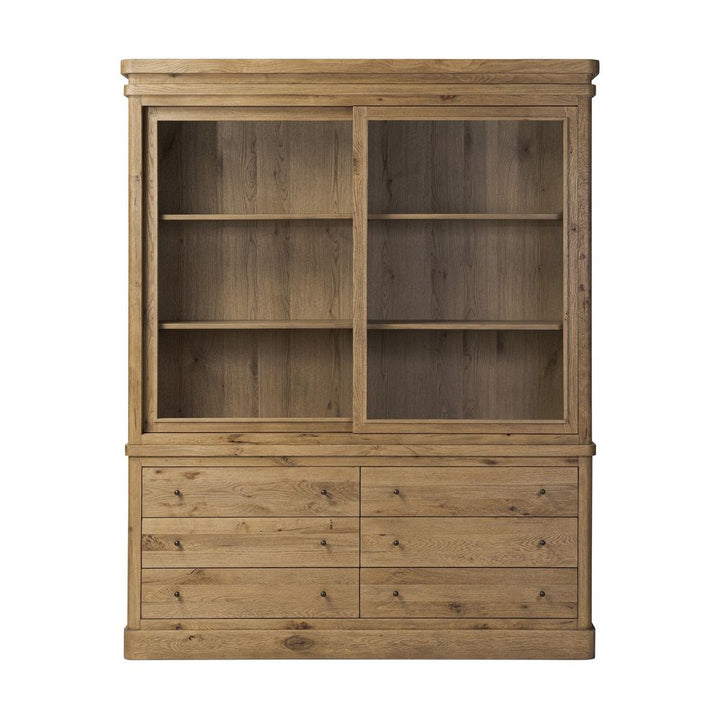 Cabinets & Curios Grand Cabinet - Honey  Brown Oak Veneer