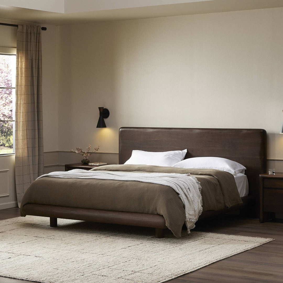 Nolan Bed - Rustic Brown Acacia - King