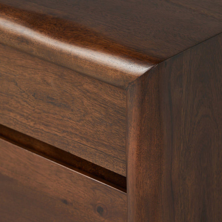 Nolan Nightstand - Rustic Brown Acacia