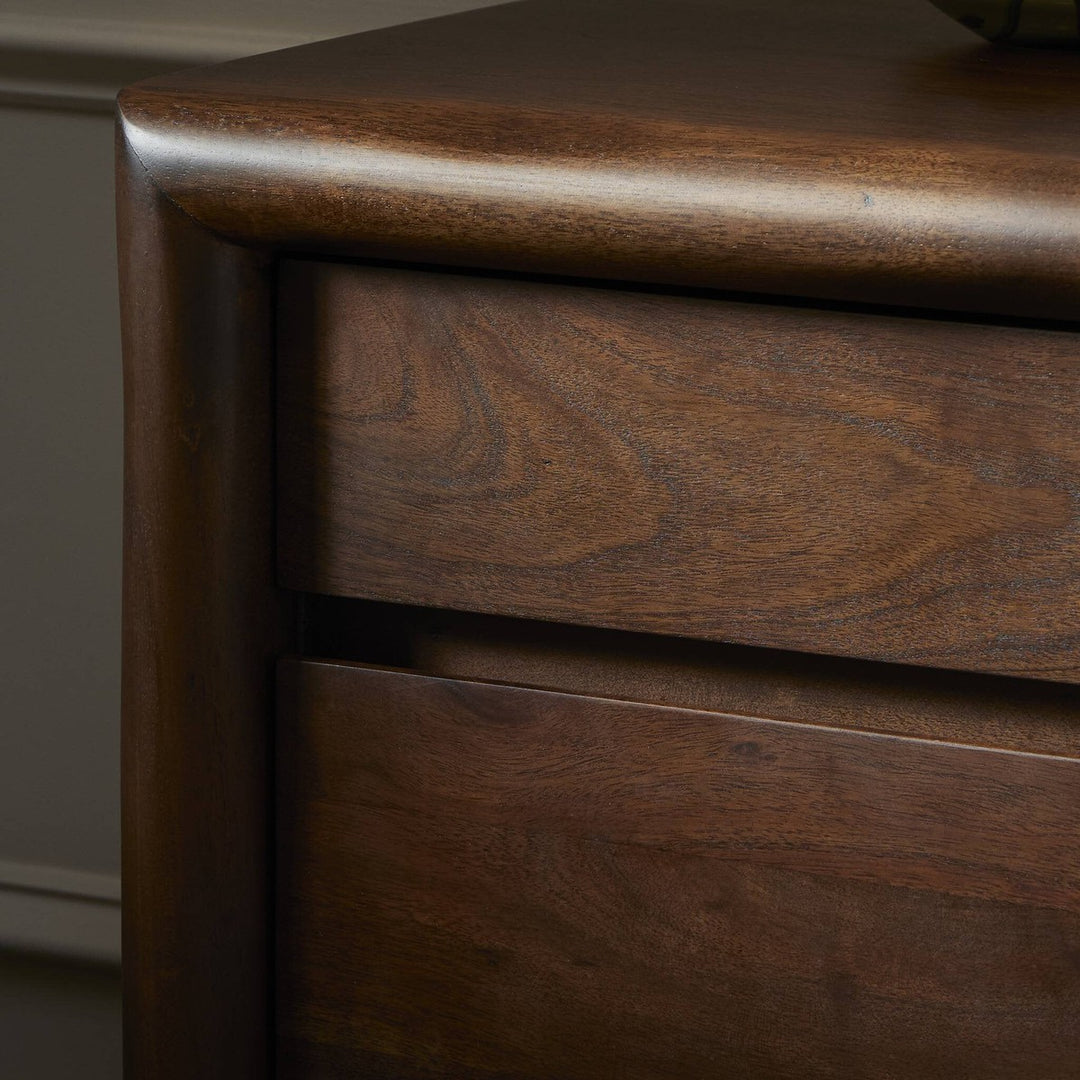 Nolan Nightstand - Rustic Brown Acacia