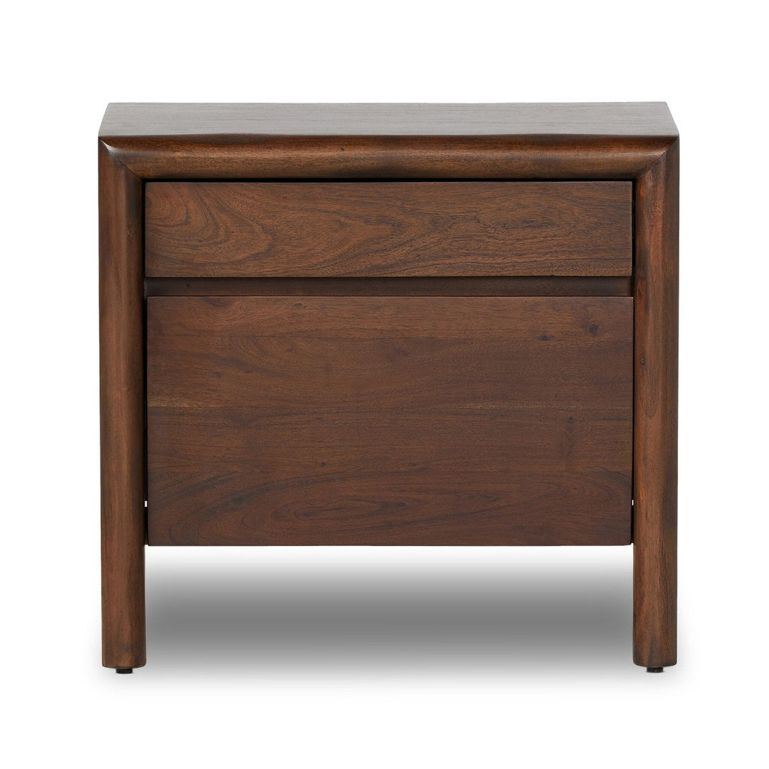 Nolan Nightstand - Rustic Brown Acacia