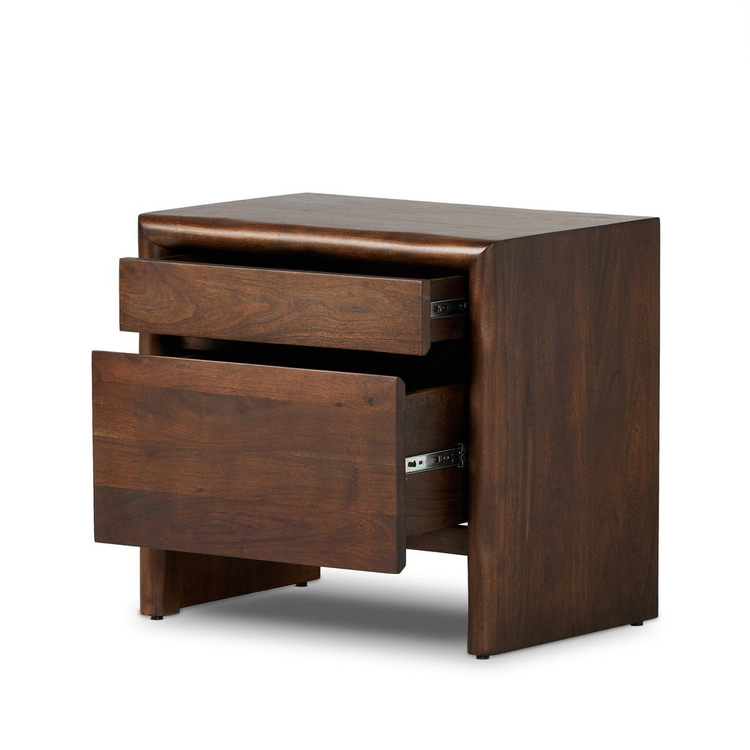 Nolan Nightstand - Rustic Brown Acacia