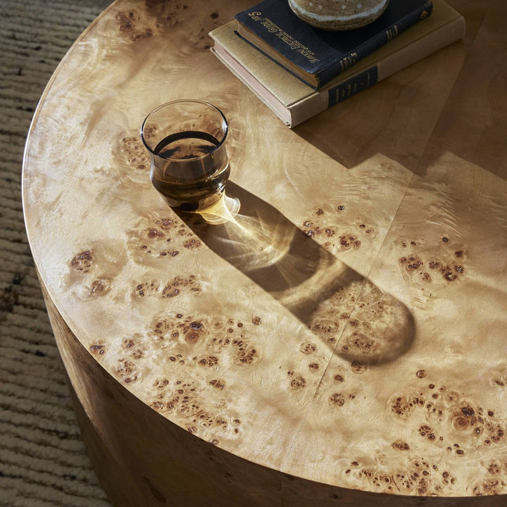 Harper Coffee Table - Caramel Burl