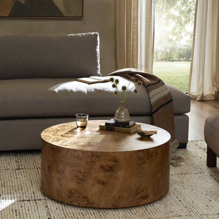 Harper Coffee Table - Caramel Burl