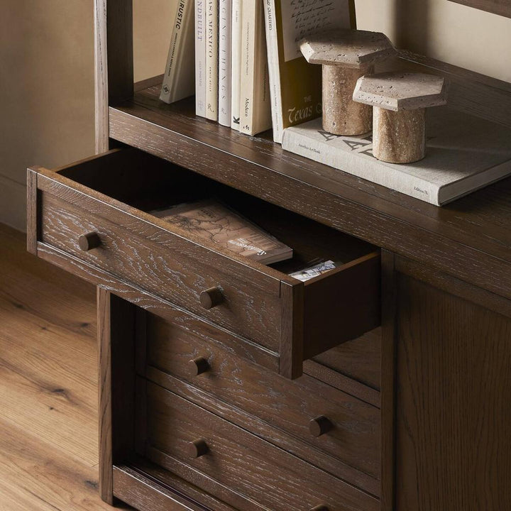Miko Bookcase: Fawn Oak