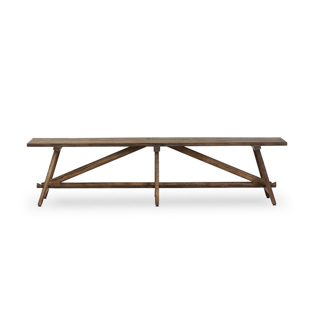 Elio Accent Bench: Burnt Bleached Oak