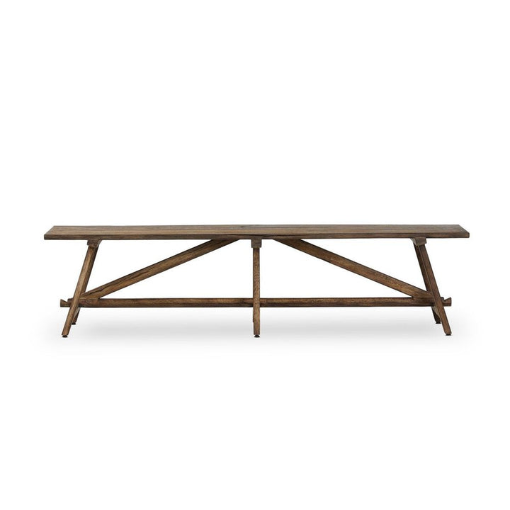 Elio Accent Bench: Burnt Bleached Oak