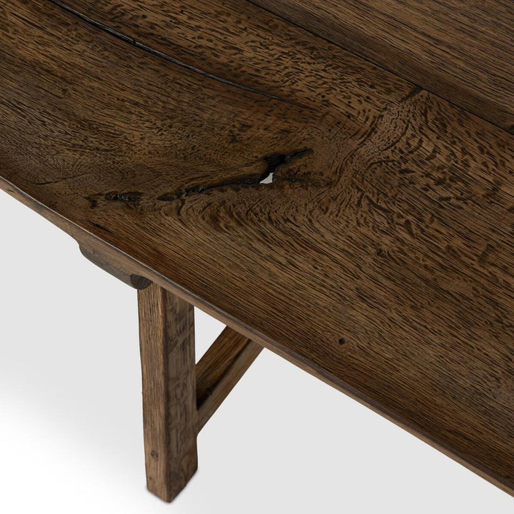Elio Accent Bench: Burnt Bleached Oak
