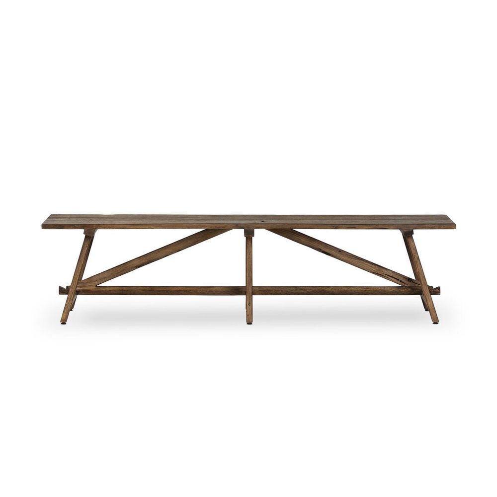 Benches Elio Accent Bench: Burnt Bleached Oak