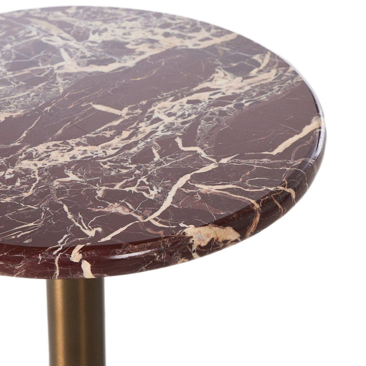 Cooper End Table - Garnet Marble