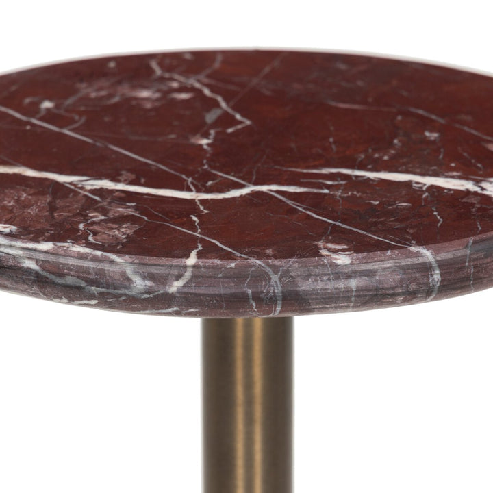 Cooper End Table - Garnet Marble
