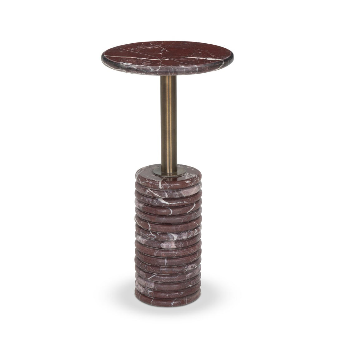 Cooper End Table - Garnet Marble