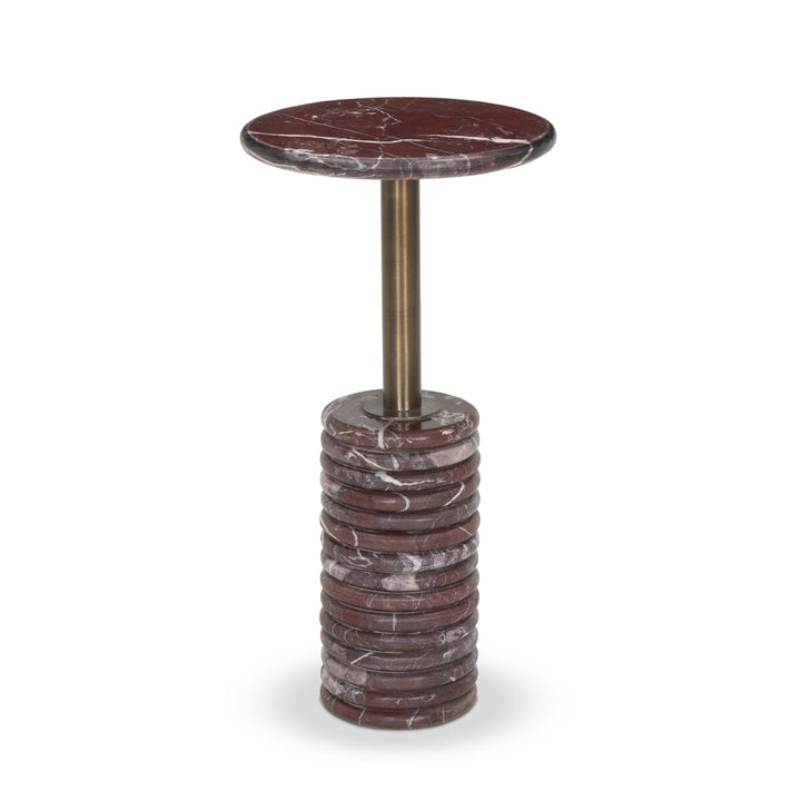 Cooper End Table - Garnet Marble