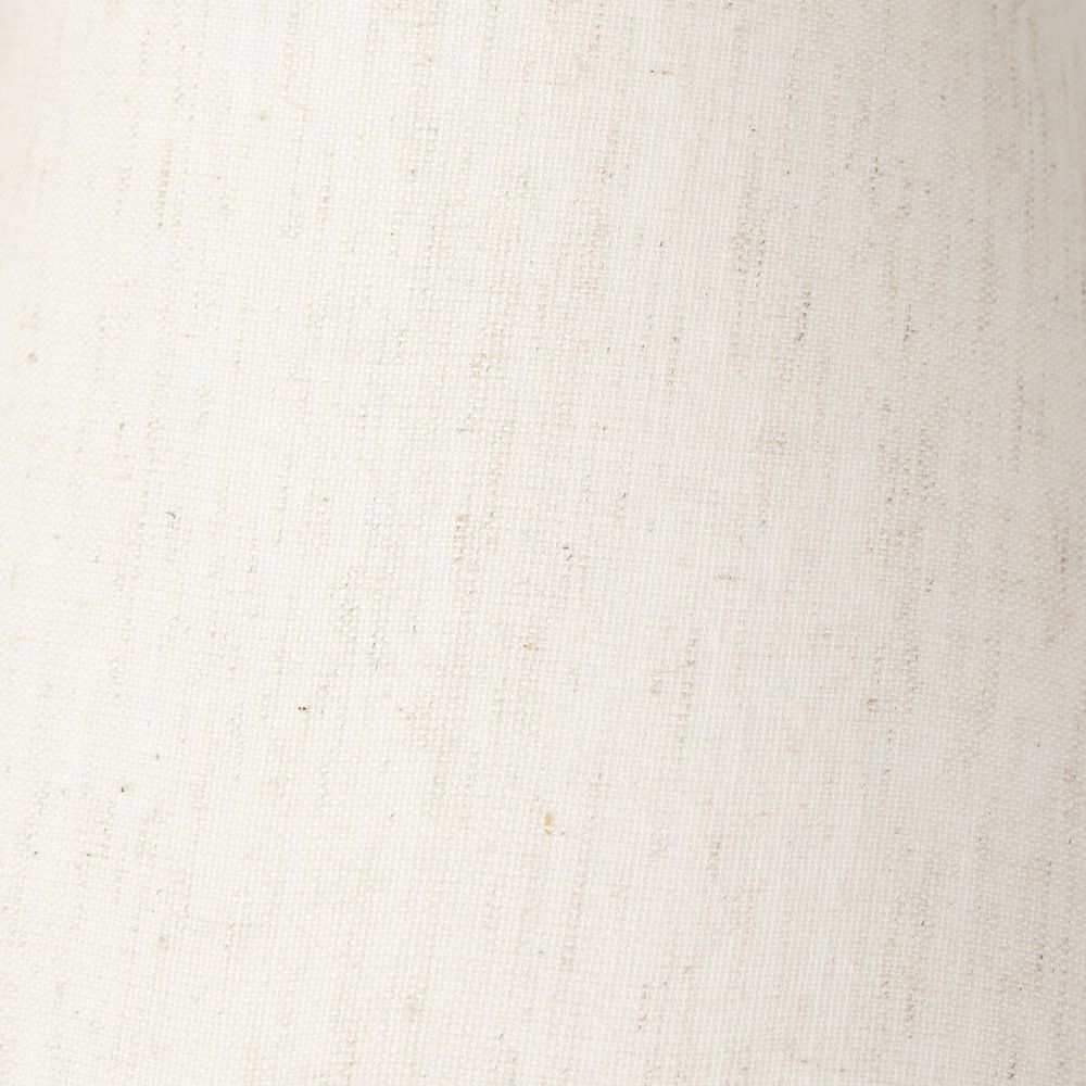 Whittier Chandelier: Oatmeal Linen - Natural Bronze - Black Cord