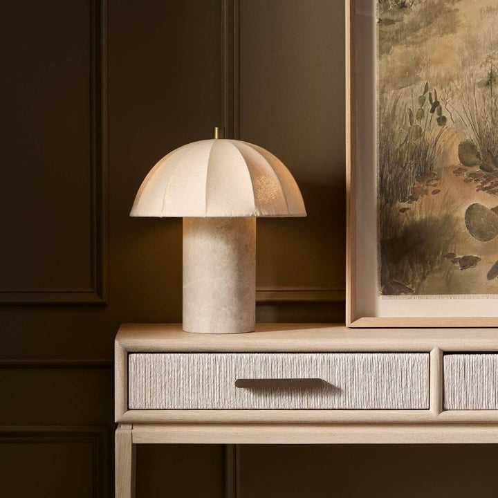 Table Lamps Clover Table Lamp - Taupe Marble