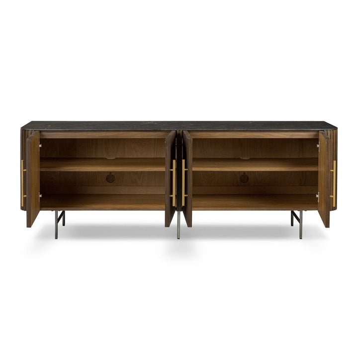 Kingston Media Console - Terra Brown Oak