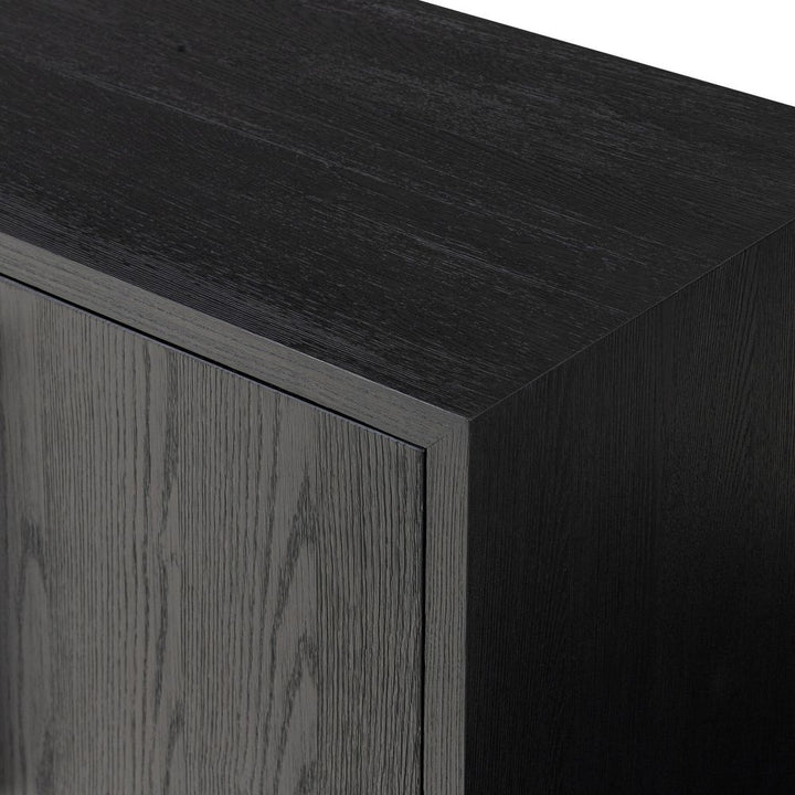 Adolfo Media Console - Modern Black Ash