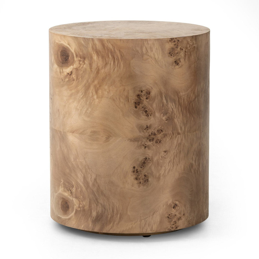 Harper End Table - Caramel Burl