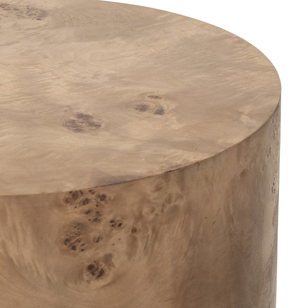 Harper End Table - Caramel Burl