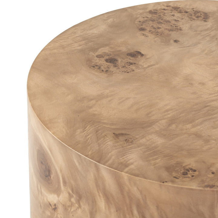 Harper End Table - Caramel Burl