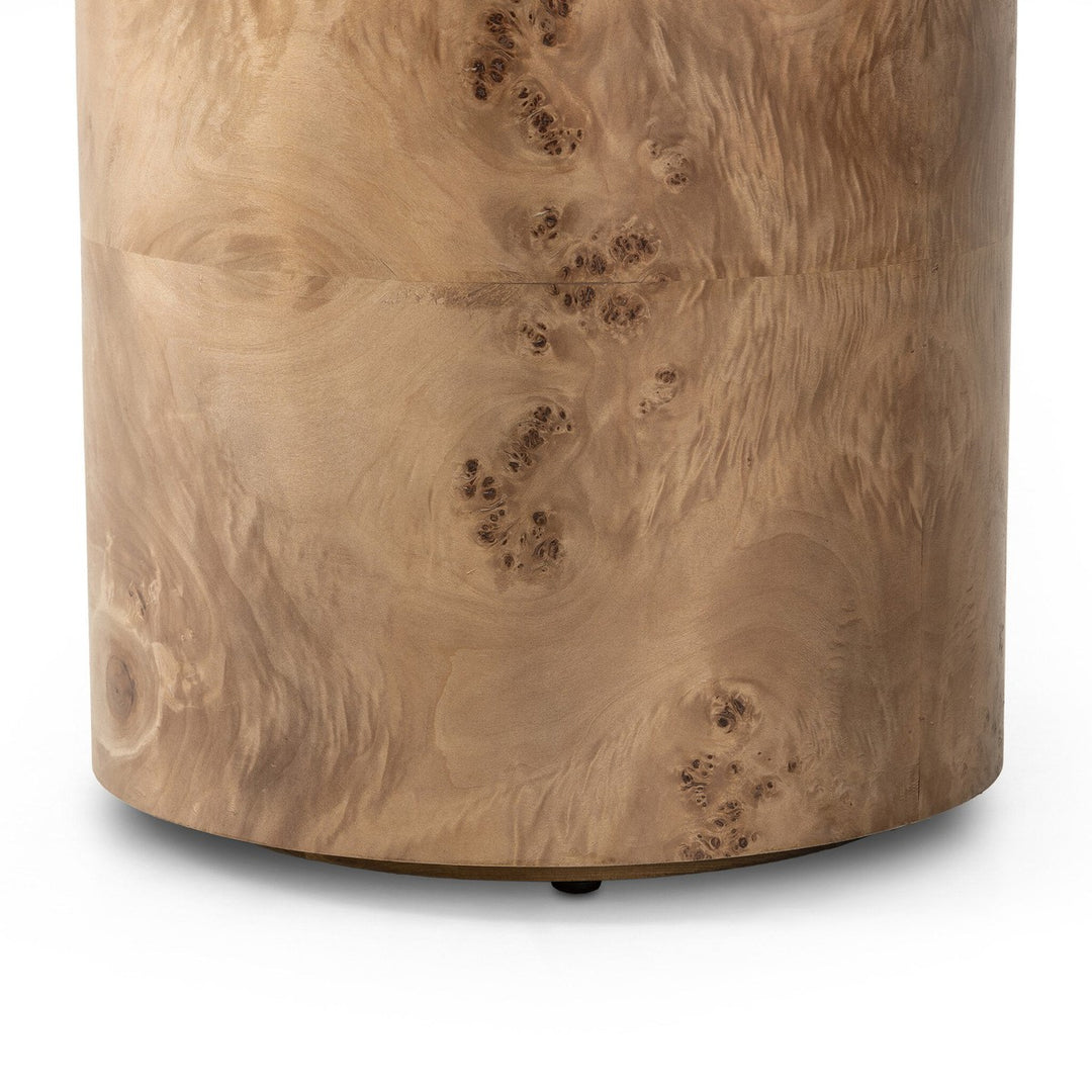 Harper End Table - Caramel Burl