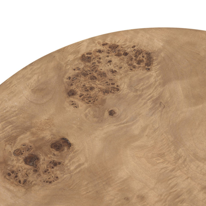 Harper End Table - Caramel Burl