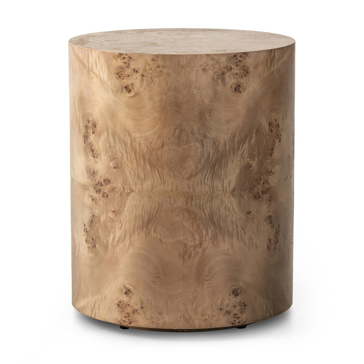 Harper End Table - Caramel Burl