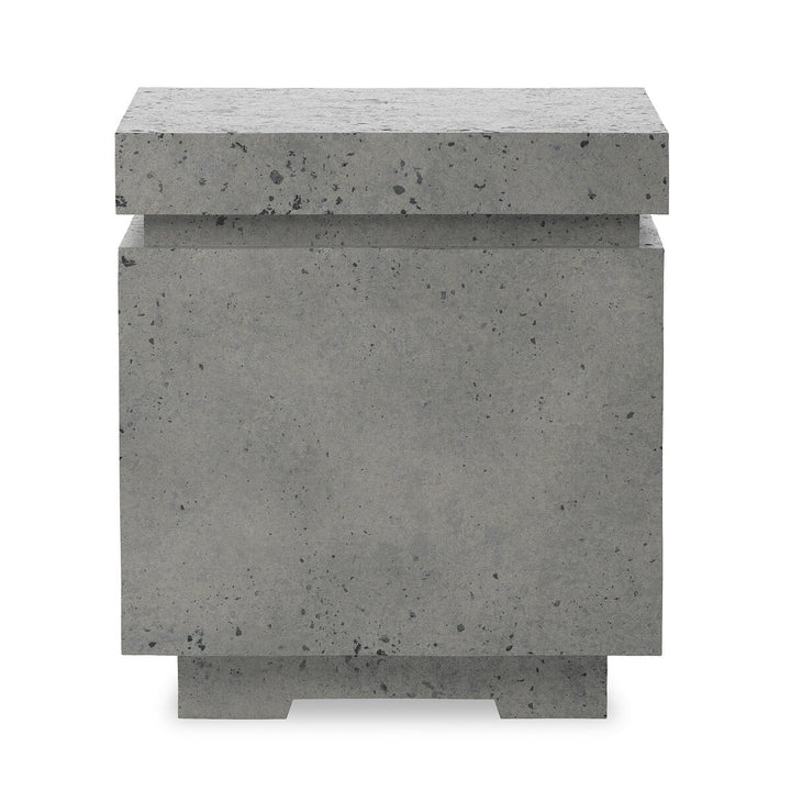 Rosen Outdoor Square Propane Enclosure - Pewter Concrete