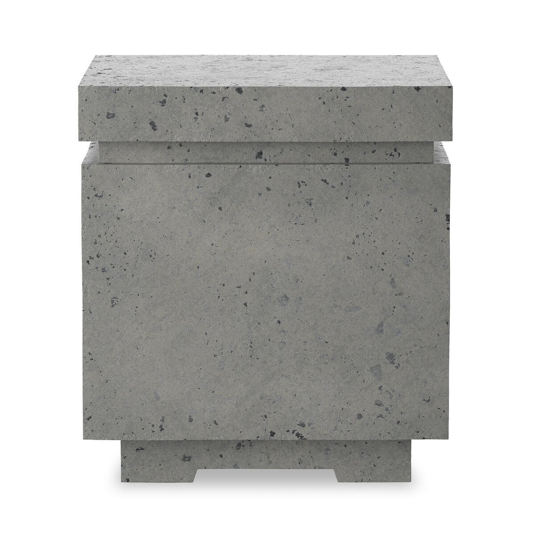 Rosen Outdoor Square Propane Enclosure - Pewter Concrete