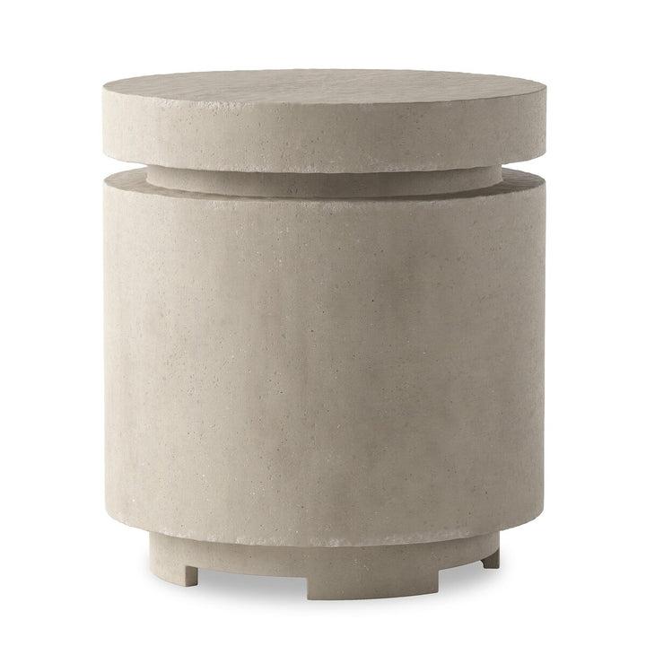 Morrison Outdoor Round Propane Enclosure - Natural Concrete