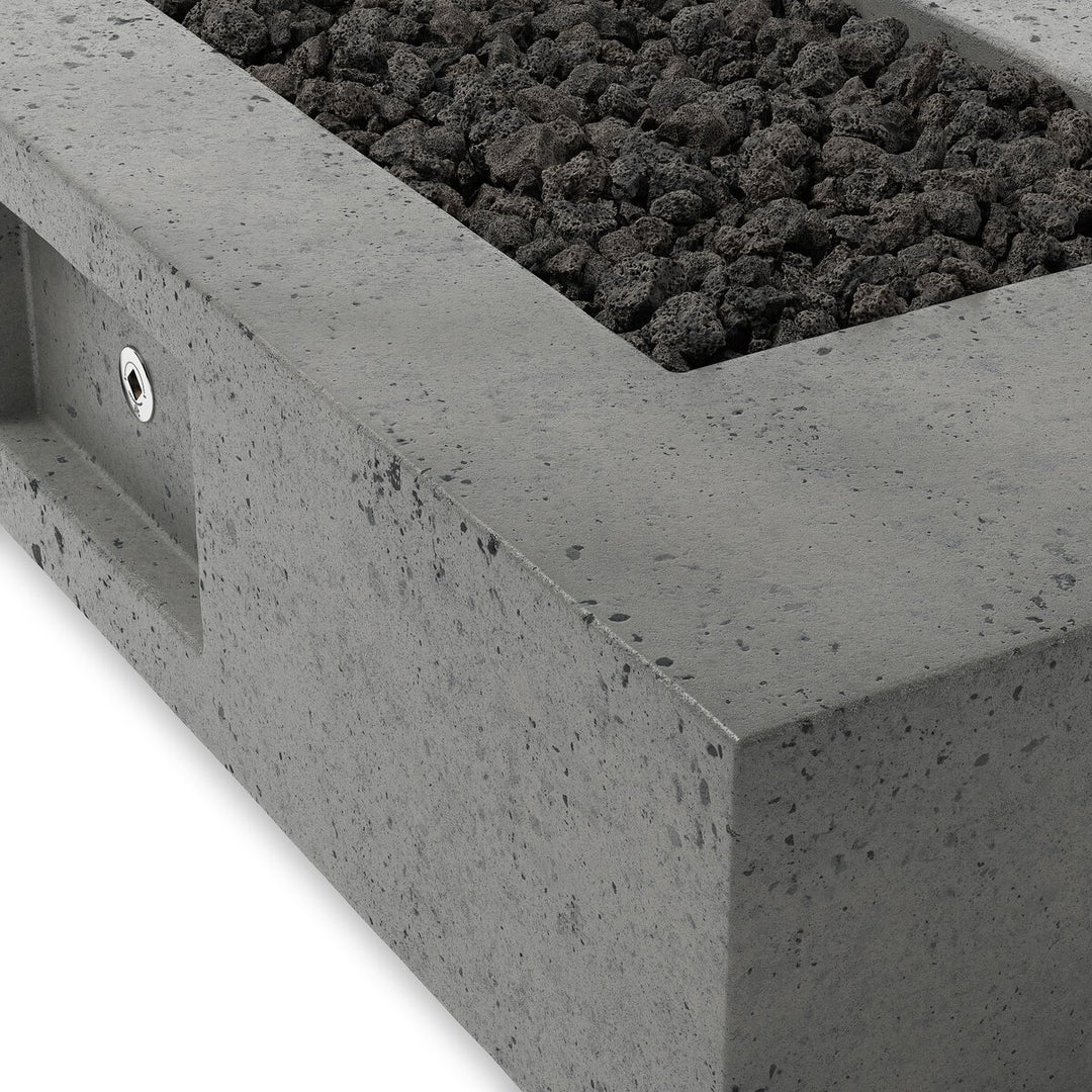 Benton Outdoor Fire Table - Pewter Concrete - Propane