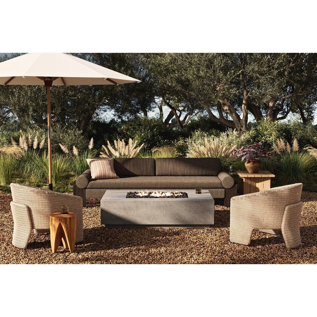 Benton Outdoor Fire Table - Pewter Concrete - Propane