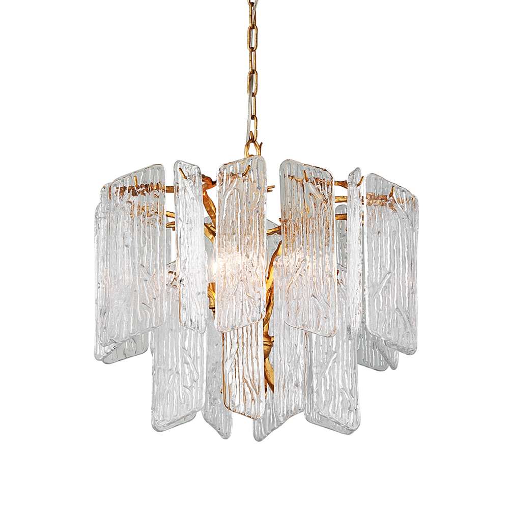 Chandeliers Piemonte Chandelier - Gold Leaf 4 Lights