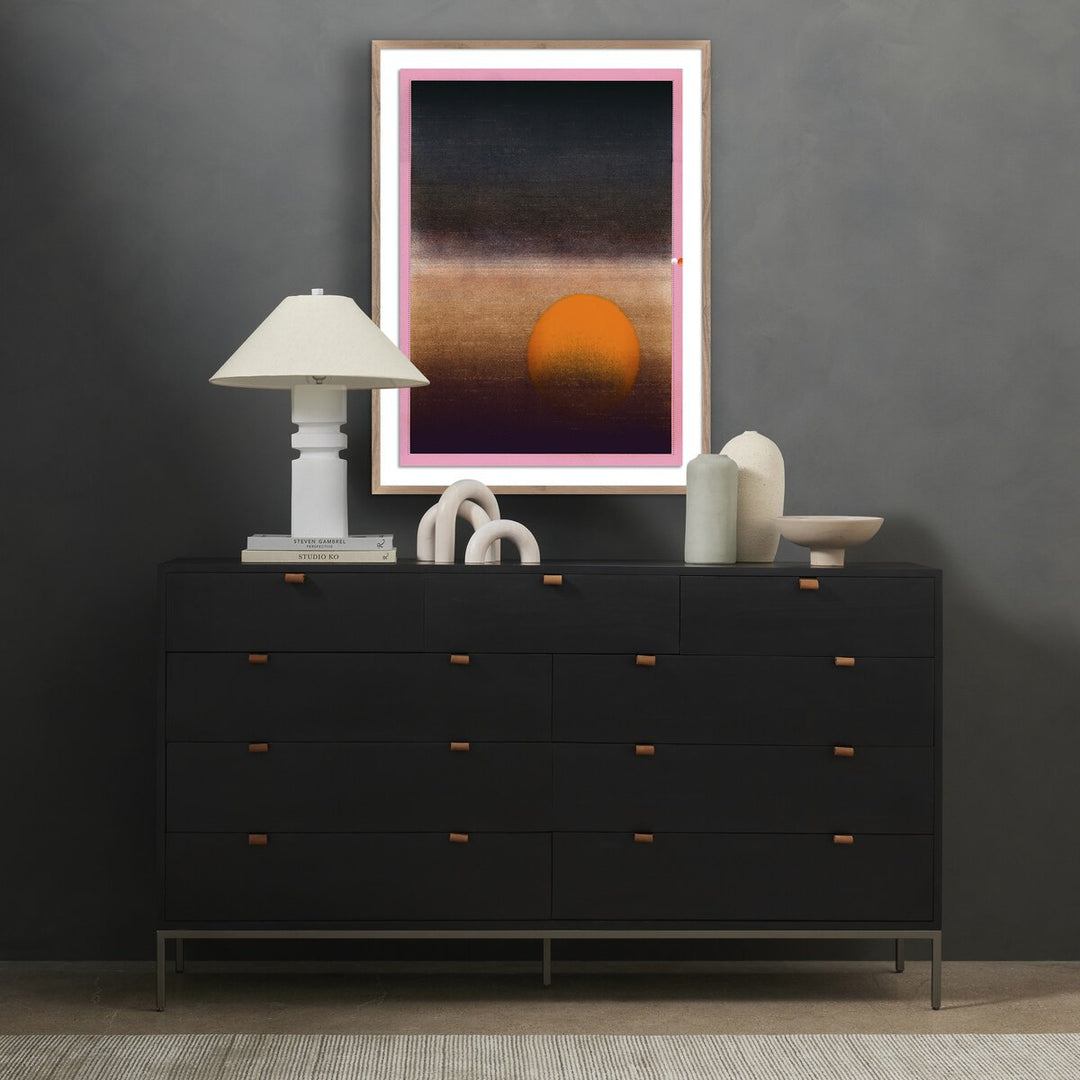 Rothko At Sunset By David Grey - 30"X40" - Rustic Walnut