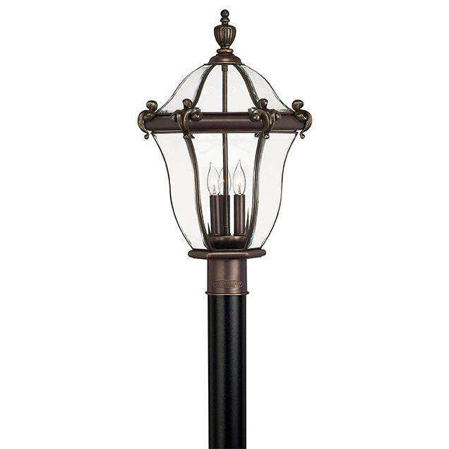 Outdoor San Clemente Large Post Top or Pier Mount Lantern-Hinkley Lighting-HINKLEY-2441CB-Outdoor Post LanternsCopper Bronze-2-France and Son