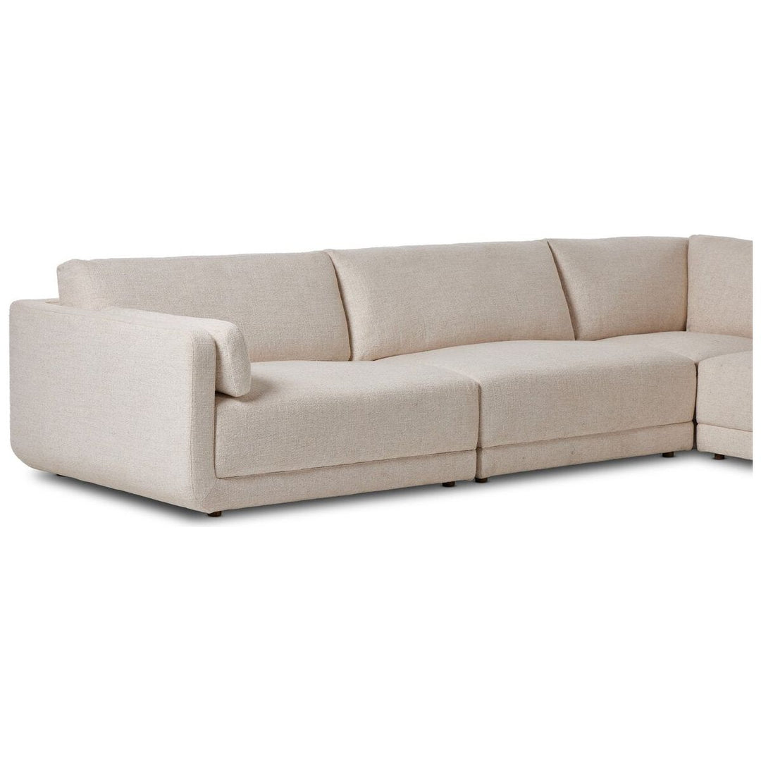 Landon 5-Piece Sectional - Palma Cream - 5 Piece