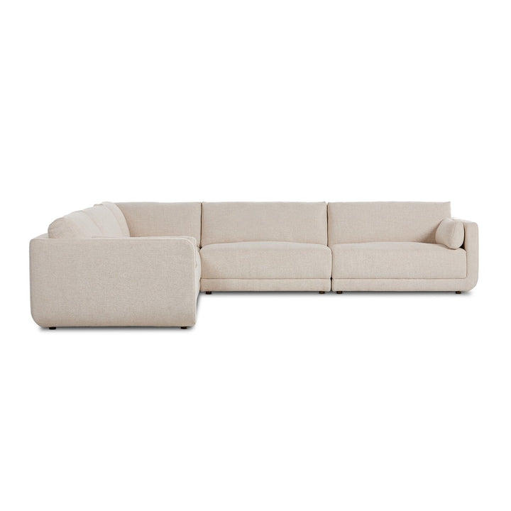 Landon 5-Piece Sectional - Palma Cream - 5 Piece