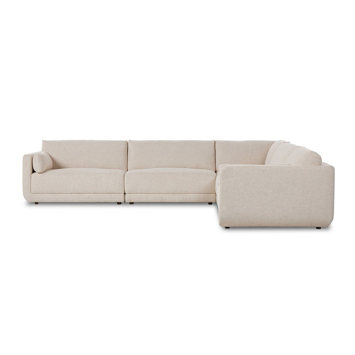 Landon 5-Piece Sectional - Palma Cream - 5 Piece