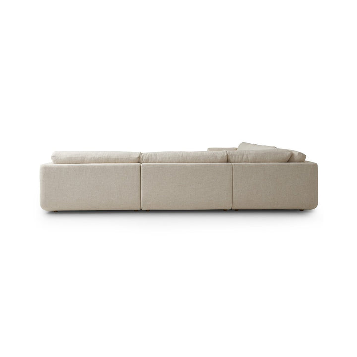 Landon 5-Piece Sectional - Palma Cream - W/ Ottman