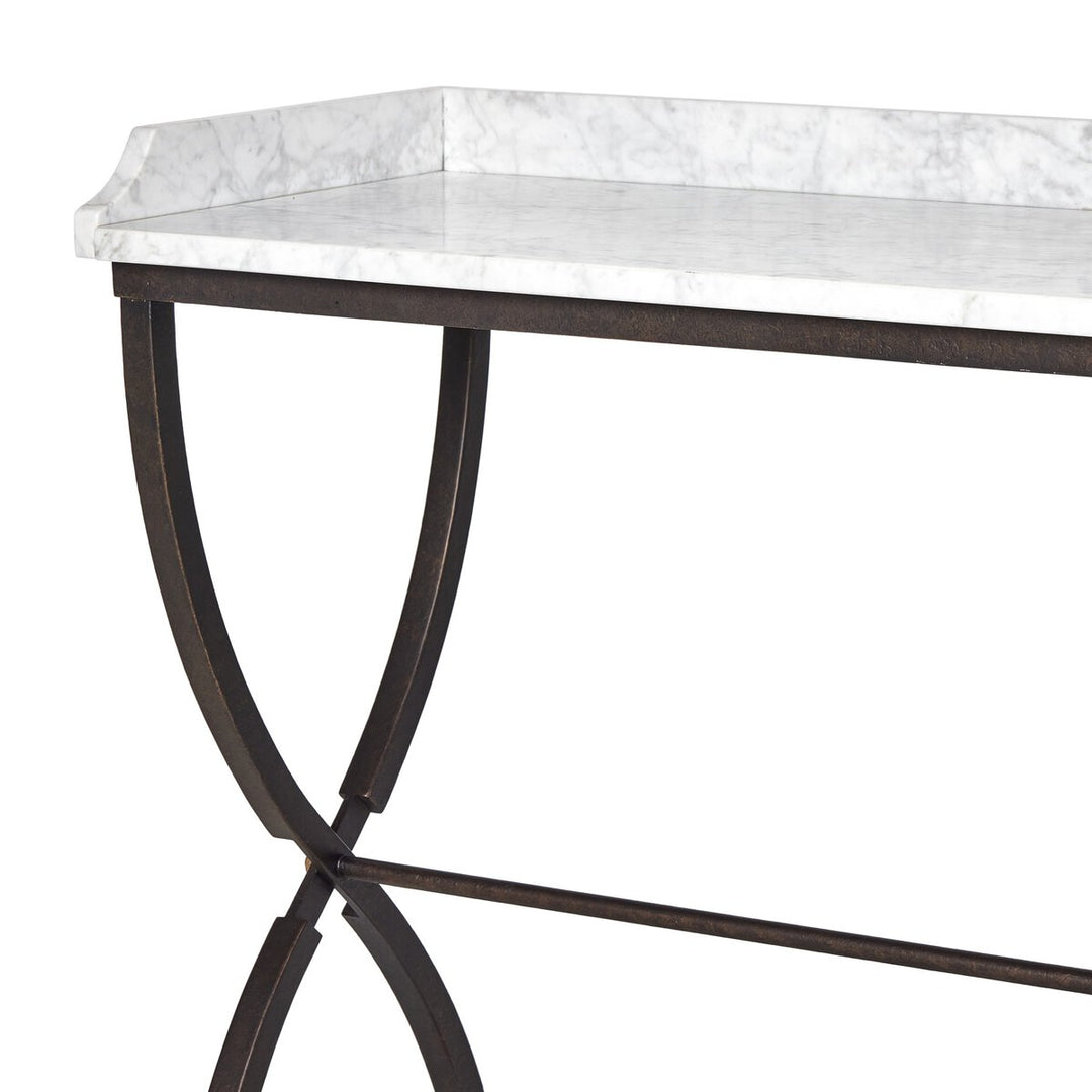 Five Wines Table - Honed White Marble