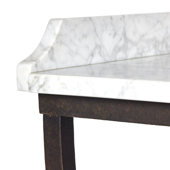 Five Wines Table - Honed White Marble