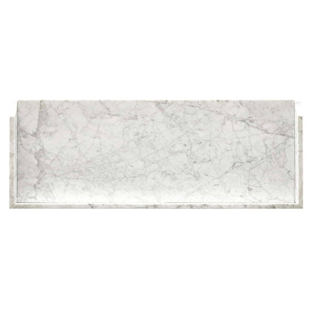 Five Wines Table - Honed White Marble