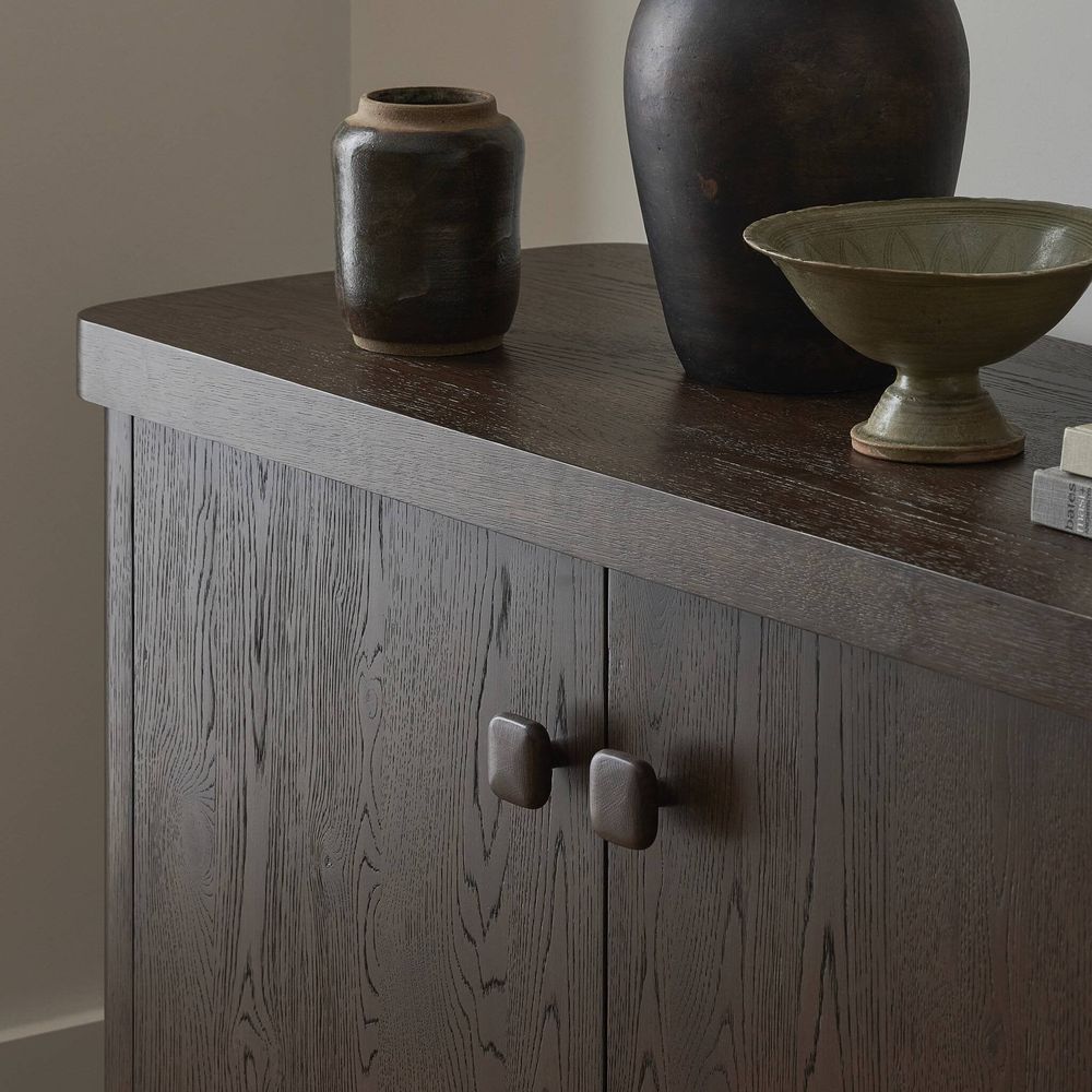 Valen Sideboard - Rustic Brown Oak Veneer