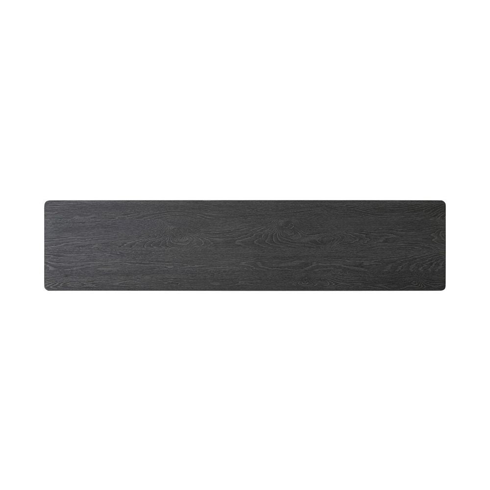 Oman Console Table: Rustic Black - Rustic Black Veneer