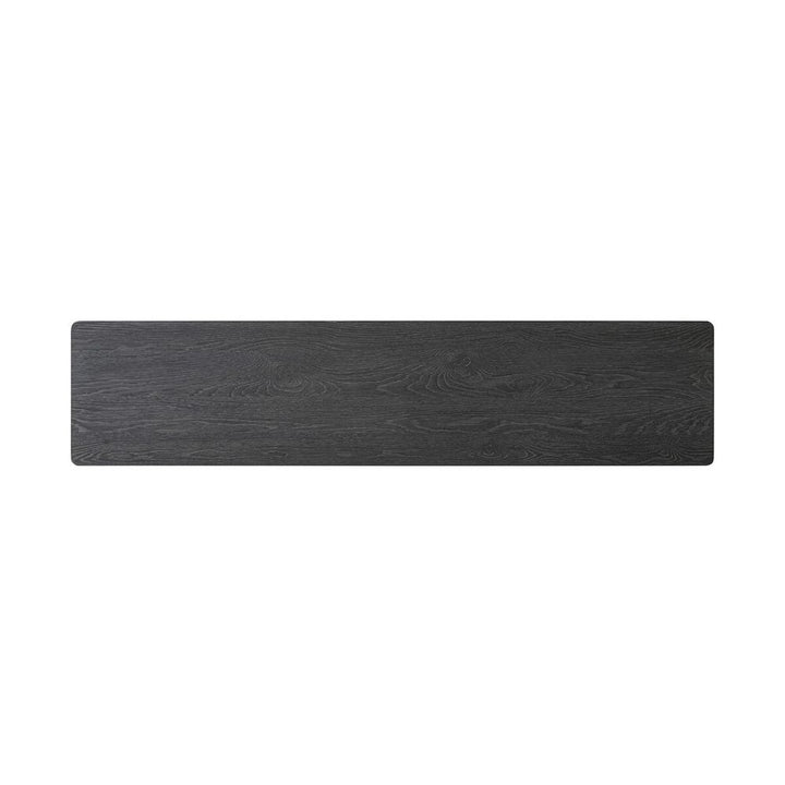 Oman Console Table: Rustic Black - Rustic Black Veneer