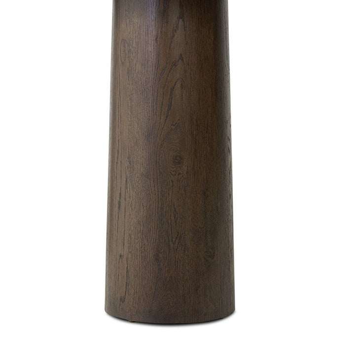 Valen Console Table: Rustic Brown Oak Veneer