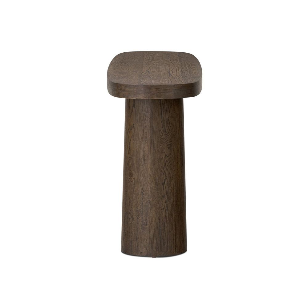 Console Tables Valen Console Table: Rustic Brown Oak Veneer