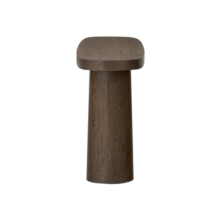 Console Tables Valen Console Table: Rustic Brown Oak Veneer